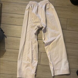 White martial arts pants